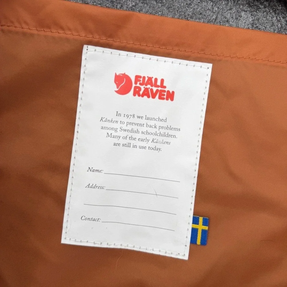 Fjallraven Kanken‎ Backpack Orange Classic School Bag Gorpcore **READ***